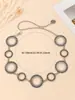 Cadena de Cintura Circular de Metal Versátil Transfronteriza, Cinturón Decorativo Estilo Coreano para Trajes y Vestidos, Accesorio de Cadena Ajustable