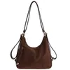 Bolsa Tote Fashion com Grande Capacidade, Estilosa 2025 Nova Tendência Simples Japonesa e Coreana Casual, Bolsa Feminina, Bolsa de Ombro, Mochila