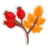 Clip para bolígrafo de PVC de pavo de dibujos animados del Día de Acción de Gracias transfronterizo, clip decorativo DIY para lápiz de hoja de arce de otoño, piña, pajilla