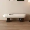 Hall de Entrada Estilo Francês Banco para Trocar Sapatos Casa Minimalista Banco Longo Baixo de Luxo Leve para Calçar Sapatos Banco de Cabeceira Estilo Vintage Banco para Sapatos