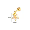 Henson Acessórios de Moda Tendência Versátil Popular Brinco com Pingente de Coração Estrela Zircônia Brincos de Piercing de Comércio Exterior Europeu e Americano