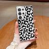 Mercado Norte-Americano Capa de Celular Estampa de Leopardo Adequada para Samsung S24/S25U Capa Transparente Magnética Tampa de Celular Anti-Queda com Abertura Grande
