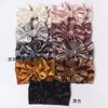 Faixa de cabelo de veludo dourado para fontanela de bebê Lenço de cabeça com laço novo para crianças Europa e Estados Unidos Joias para bebê Atacado transfronteiriço