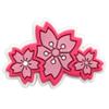 Nueva serie Sakura de zapatos con flores, hebillas decorativas de PVC, goma suave, accesorios decorativos personalizados, adornos para zapatos.