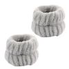 Faixa de Cabelo com Laço, Pulseira, Conjunto de Três Peças para Lavar o Rosto para Mulheres, Punhos de Pelúcia, Absorvente de Água, Conjunto de Pelúcia de Secagem Rápida, Novo Estilo