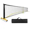 Conjunto especial para competição de quadra de pickleball com estrutura de madeira de álamo, incluindo linhas de posicionamento de silicone para treinamento esportivo ao ar livre.