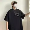 Camiseta de Manga Corta para Hombre, Verano 2026 Nueva de Alta Resistencia Estampado de Dibujos Animados Marca de Moda Holgada Parte Superior de Pareja Manga Corta