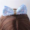 Horquilla para el pelo con lazo tridimensional grande y escamas de pez, ideal para celebrar Internet, con diseño de princesa sirena.