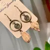 Nuevos Pendientes de Frutas y Plantas Hechos a Mano Estilo Chino Retro Piña de Bosque Fruta Seca Literaria Ganchos para Orejas Pendientes Creativos de Nicho para Mujeres