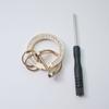 Anel de mola de diamante liga de zinco anel aberto chaveiro de carro anti-perda pingente de moda fonte de presente atacado de fábrica