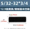 Tornillos de Fijación con Cabeza Avellanada Estándar Británico y Americano Grado 12.9, Tornillos Sin Cabeza de Allen, Tornillos de Fijación para Máquina 2 # 4 # 1/4