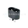 Enchufe de Alimentación AC AC-007 Negro DB-8 Pin Sólido Dos Pines Rectos Redondos Interfaz de Carga para Calentador de Manos Cola Pequeña de 8 Caracteres