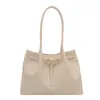 Bolsa Tote Casual de Grande Capacidade para o Dia a Dia de Mulheres 2026 Primavera Novo Estilo High-End Elegante Simples Ombro Axila