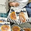 Bolsa de Papel Kraft Marrón Bolso de Mano Bolsa para Llevar Café Tostado Té con Leche Bolsa para Llevar Doble Vaso Bebida Bolsa de Papel Logotipo Impreso Personalizado