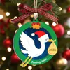 2026 Nuevas Decoraciones Colgantes Navideñas Transfronterizas Etiquetas de Madera Adornos para Árbol de Navidad Artesanías de Madera Letreros de Madera