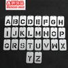 Placa Hueca Apellido y Nombre Colgante de Collar con Letras Inglesas Estilo Pareja Cadena Cadena para Suéter Cadena Hueso de Serpiente Diseño