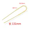 Acessórios de headwear antigos fundido de cobre moire duplo liso hairpin material retro noiva cabelo pino material estilo étnico hairpin