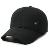 Sombrero de invierno para hombres de mediana edad y ancianos, sombrero a prueba de viento, gorra de béisbol a prueba de frío, gorra de pato extra gruesa con terciopelo, protección para las orejas, sombrero de algodón cálido