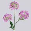 Flor Artificial Hortensia Morada Rosa Flor Artificial Decoración Arreglo Floral Sala de Estar Decoración Boda Diseño Auditorio Flor Falsa Fábrica Venta al Por Mayor