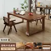 Mesa Longa de Madeira Maciça Cuidadosamente Selecionada para Uso na Sala de Estar, Mesa com Tampo Grande, Mesa de Trabalho, Mesa de Estudo, Mesa de Jantar Mobien