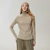 100% cashmere, nova coleção, prêt-à-porter de alta qualidade, bainha enrolada, gola alta, outono/inverno, modelagem justa, valoriza a silhueta, solto, tricô macio e confortável