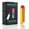 Ovo vibratório em formato de bala recarregável por USB com controle remoto por aplicativo móvel, plug anal para autoprazer e massagem feminina