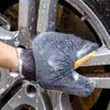 Guantes de Limpieza para Coche de Terciopelo Coral Grande Doble Cara, Guantes para el Hogar, Herramientas de Limpieza de Belleza para Coche, Guantes para Lavado de Coches