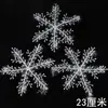 Floco de Neve de Natal Floco de Neve decoração de cordão decoração de árvore de Natal pingente Pequeno Floco de Neve de Natal Decorações de Natal