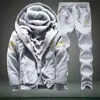 Talla Europea Transfronterizo Traje para Hombre Otoño Largo Corriendo Grifo Estampado Ropa Deportiva Traje para Hombre Engrosado con Terciopelo Casual