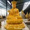 Escultura em PRFV Bodhisattva Guanyin Guanyin de Três Faces Guanyin que Gota Água Estátua de Buda Figura de Templo