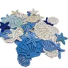 Artesanato Série Oceano Estrela do Mar Concha Decorações de Madeira Tricolores diy Lascas de Madeira Artesanais