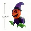 Decorações de Halloween, Fantasma Inflável de Janela Quebrada, Adereços em Formato de Abóbora para Montagem de Atmosfera Externa em Shoppings