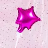 Decoração de bolo de aniversário colorida brilhante estrela de amor balão de folha de alumínio festa de panificação mesa de sobremesas peças para inserir bandeirinhas