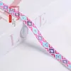 1,3cm Duas Cores Formato de Diamante Quadrado Jacquard Fita de Renda Acabamento Acessórios para Roupas, Decoração de Casa e Várias Decorações DIY G3018
