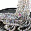 Cuentas de cristal de 10 mm para rueda con agujero pasante, accesorios de joyería hechos a mano, DIY, aretes, collar, pasador para el cabello, diadema, Navidad