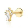 Pendientes de Plata de Ley S925 Nicho Alta Gama Moda Tendencia China Piercing para Mascarilla Joyería Espiral Interna Cartílago de la Oreja Stud