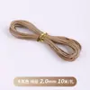 He 10m / Hilo de Cera Coreano Cordón de Cuero Pulsera Trenzada Hecha a Mano Hilo para Tejer Cordón Redondo de Cera de Alta Gama Al por Mayor