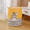 Cesta para Ropa Sucia de Tela de Algodón y Lino, Barril de Almacenamiento de Juguetes, Cesta Plegable Impermeable para Ropa, Caja de Almacenamiento para Ropa Sucia