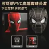 Suministro Exclusivo Transfronterizo de Casco de Spider-Man con Ojos Móviles, Máscara Eléctrica Iluminada Parpadeante, Máscara Divertida para Cosplay de Halloween