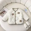 Novedades Otoño e Invierno Unisex Elegante Estilo Coreano Chaqueta Gruesa Acolchada de Algodón para Niños para Uso al Aire Libre Ropa de Algodón con Dibujos para Otoño e Invierno