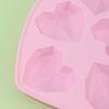 Molde de Silicona para Pastel con Forma de Corazón y Diamantes para el Día de San Valentín de Amazon Wholesale para Uso en Casa, Fácil de Desmoldar, Resistente a Altas Temperaturas, Molde Fácil de Limpiar