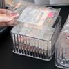 Ferramentas de Nail Art empilháveis transparentes à prova de poeira, caixa de armazenamento de mesa de acrílico, caixa de armazenamento Wear Armor