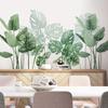 Planta Tropical Verde Hoja de Tortuga Dormitorio Sala de Estar Entrada Dormitorio Hogar Calcomanías de Pared Decorativas Autoadhesivas Venta al por Mayor Transfronteriza
