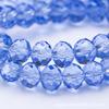 Cuentas Sueltas de Cristal Blanco de 4/6/8/10 mm Accesorios para Joyería DIY Cuentas de Rueda de Cristal de Vidrio Cuentas Planas Facetadas