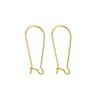 Pendientes de plata de ley S925 con forma de U, geométricos, franceses, con gancho para la oreja, accesorios de joyería DIY, pendientes hechos a mano, pendientes sencillos chapados en oro