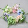 Estilo nórdico 5 cabezas estilo europeo colorida hortensia ins flor artificial arco de boda guía de carretera de mano decoración floral para el hogar
