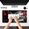 Alfombrilla de ratón con paisaje de anime, Alfombrilla para escritorio de teclado de computadora, Regalo de oficina, Engrosada con bordes cosidos, Antideslizante, Disponible para dropshipping