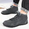 Zapatos de Invierno para Hombre 2026 con Forro de Terciopelo, Zapatos de Algodón, Caña Alta, Cálidos, Botas de Nieve, Antideslizantes, Resistentes al Desgaste, Zapatos para Exteriores Resistentes al Frío, Tallas Grandes para Mujer