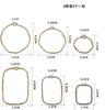 Material plisado simple geométrico hueco redondo gota de agua con grano colgante simple material para accesorios de joyería DIY aretes
