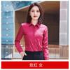 Camisa de Otoño de Fibra de Bambú de Manga Larga al por Mayor Logo Bordado Camisa de Trabajo para Hombre y Mujer Mismo Estilo Traje de Ropa de Trabajo Profesional